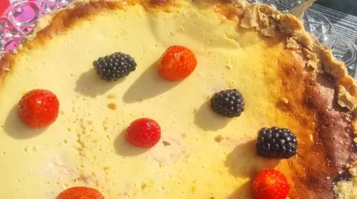 Glutenfreier Cheesecake mit Beeren